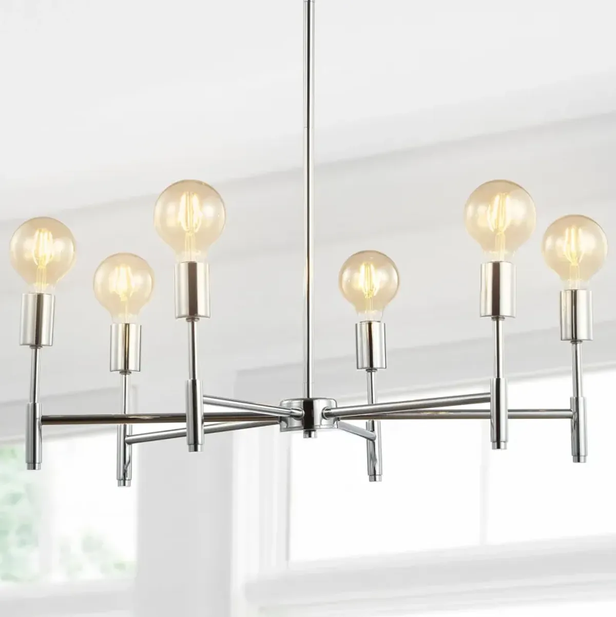 Turing Adjustable Height Metal LED Chandelier