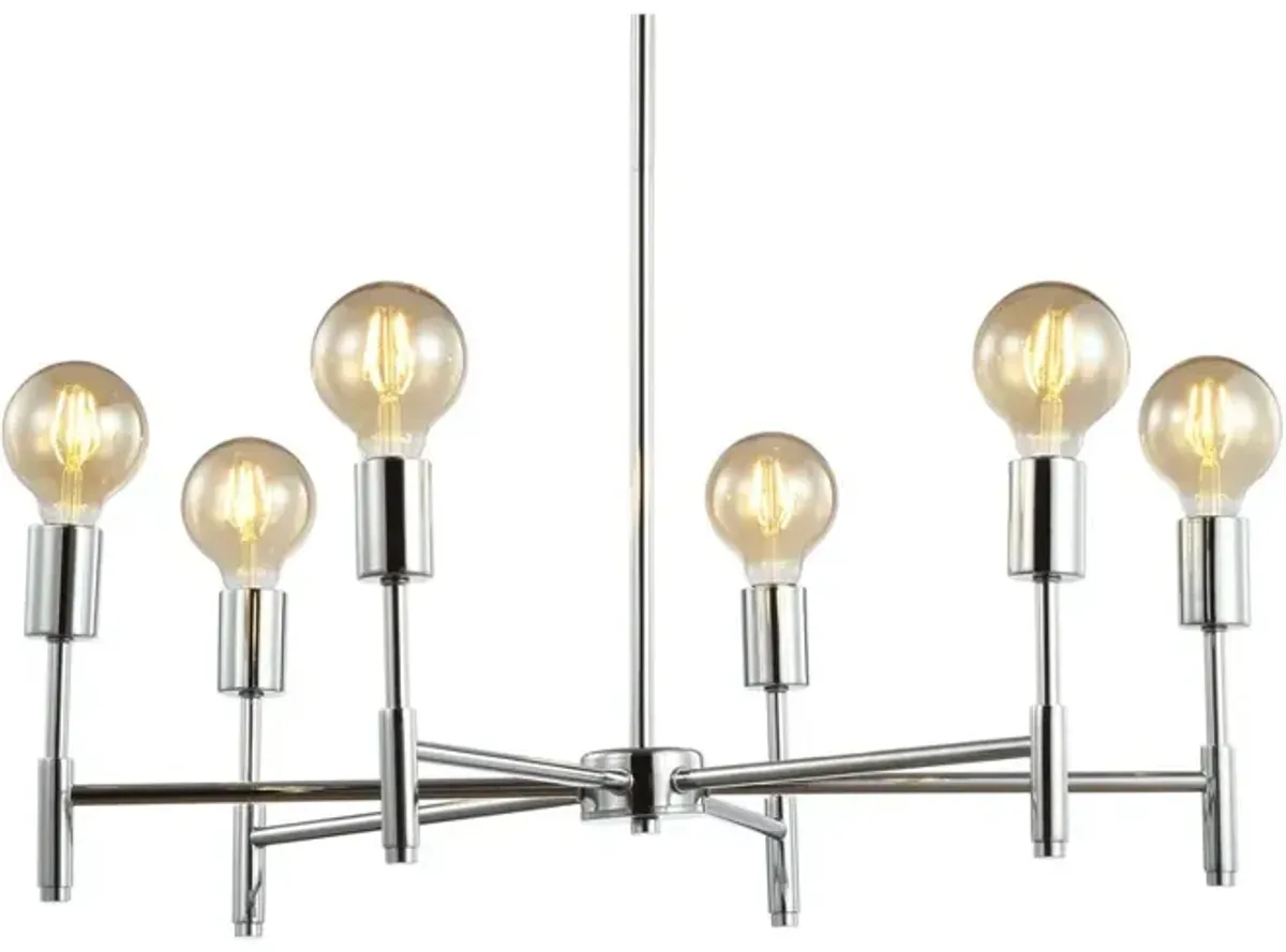 Turing Adjustable Height Metal LED Chandelier