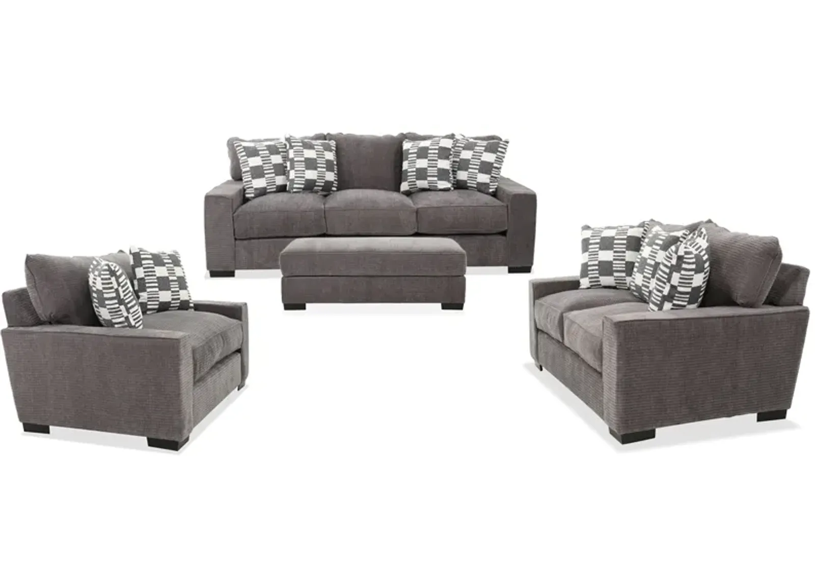 Troy 4 Piece Living Set