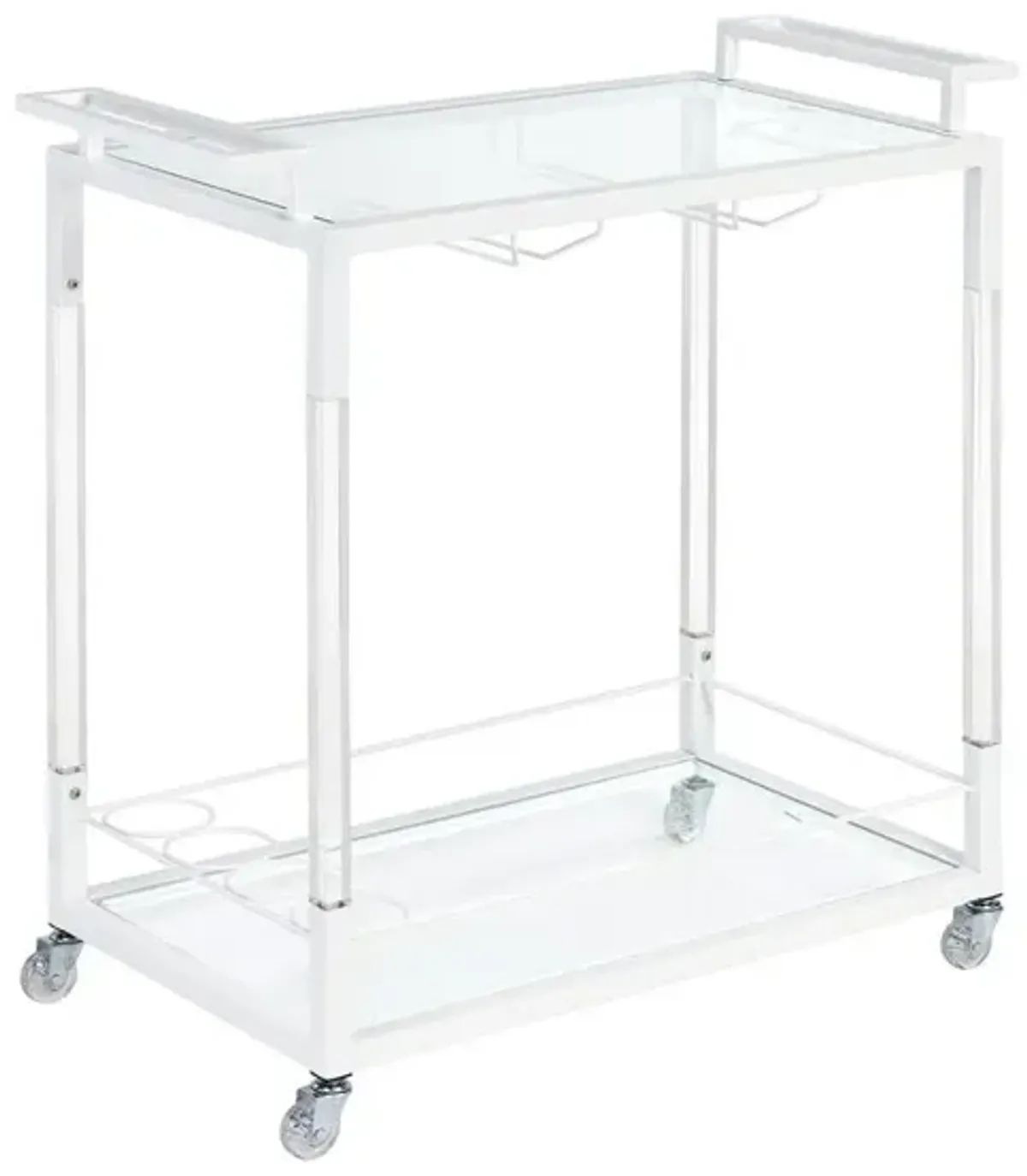 Progressive Furniture Bar Cart, Snow White