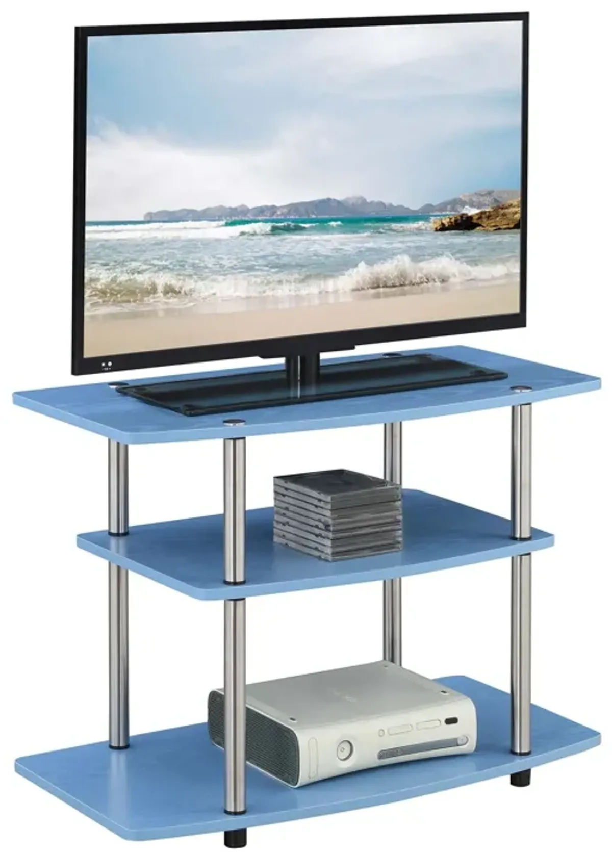 Convenience Concepts Designs2Go No Tools 3 Tier TV Stand