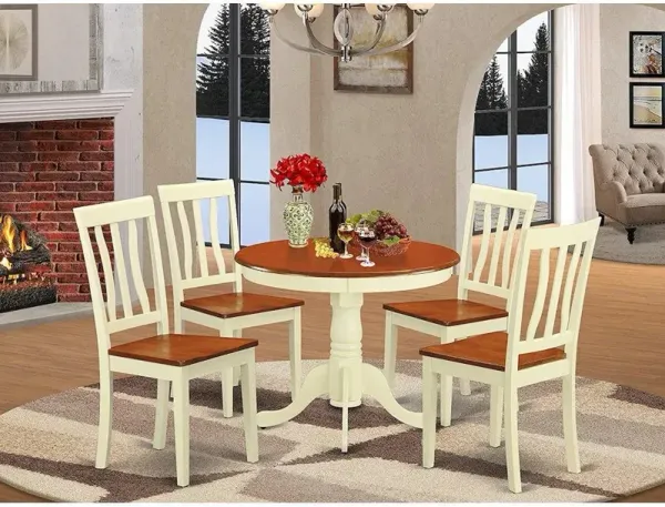 5 PC small Kitchen Table and Chairs set-Kitchen Table plus 4 Kitchen Dining Chairs