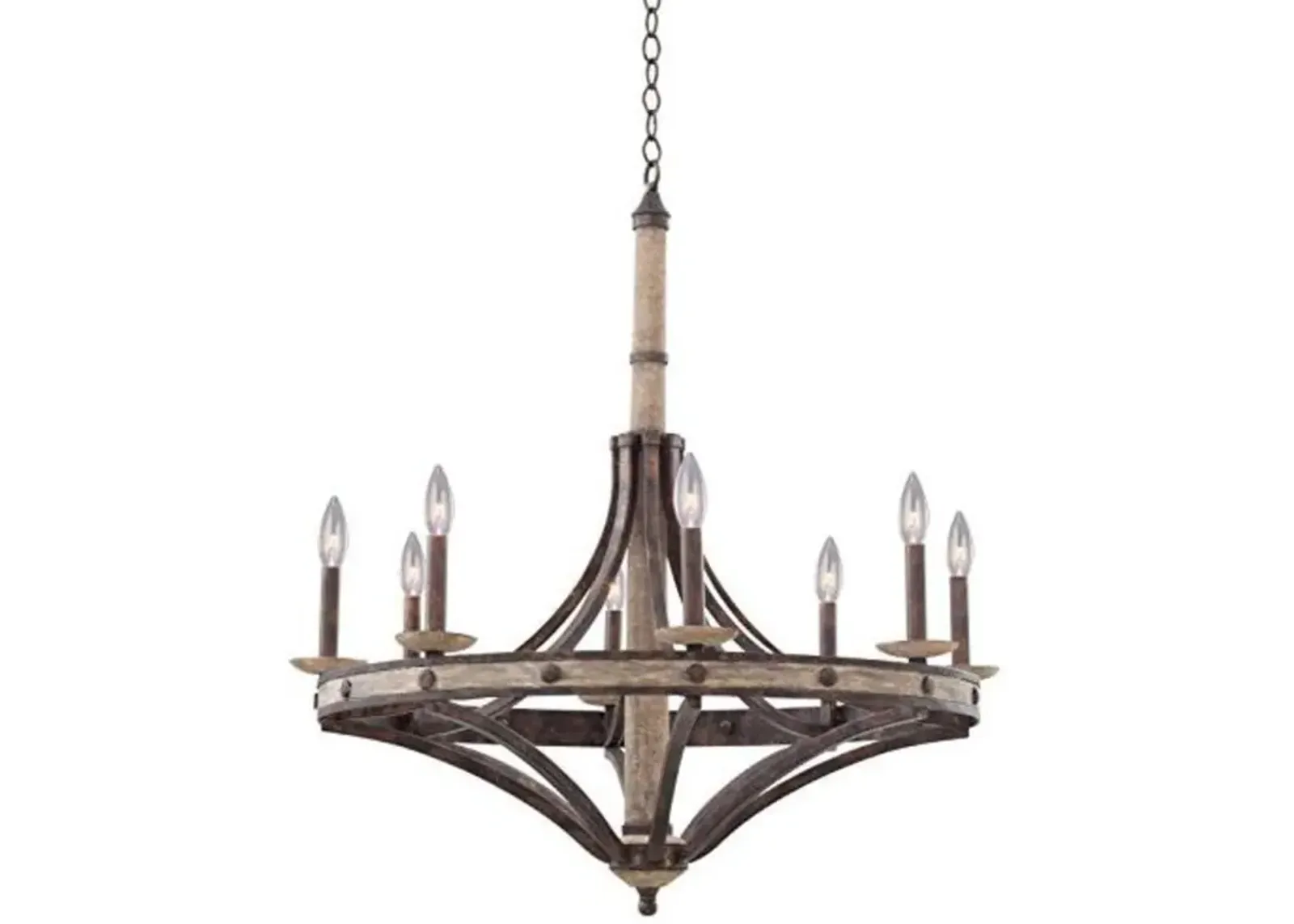 Belen Kox Gilded Renaissance 8-Light Round Chandelier, Belen Kox