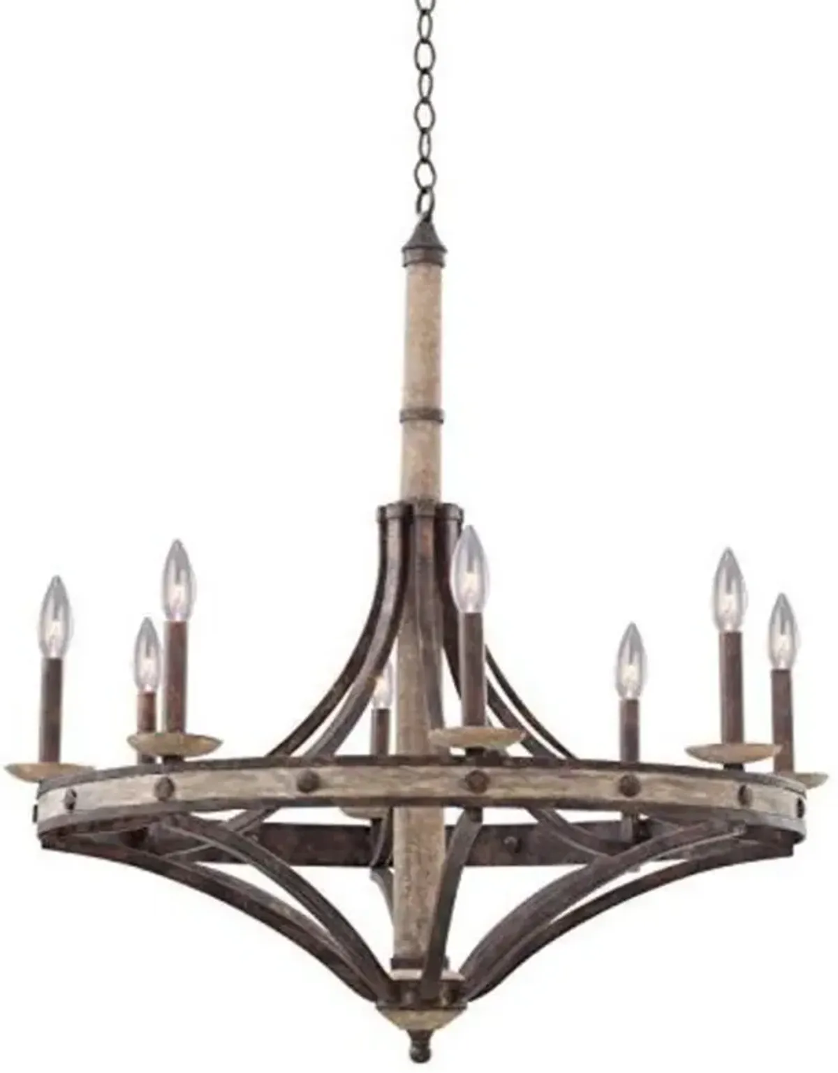 Belen Kox Gilded Renaissance 8-Light Round Chandelier, Belen Kox