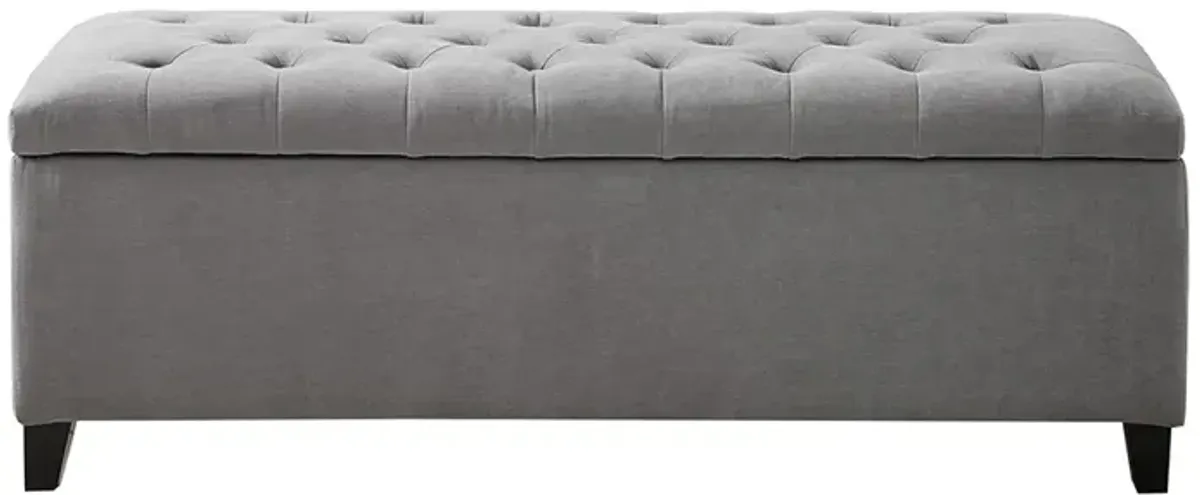 Gracie Mills Bianca Tufted Upholstered Storage Bench with Soft Close