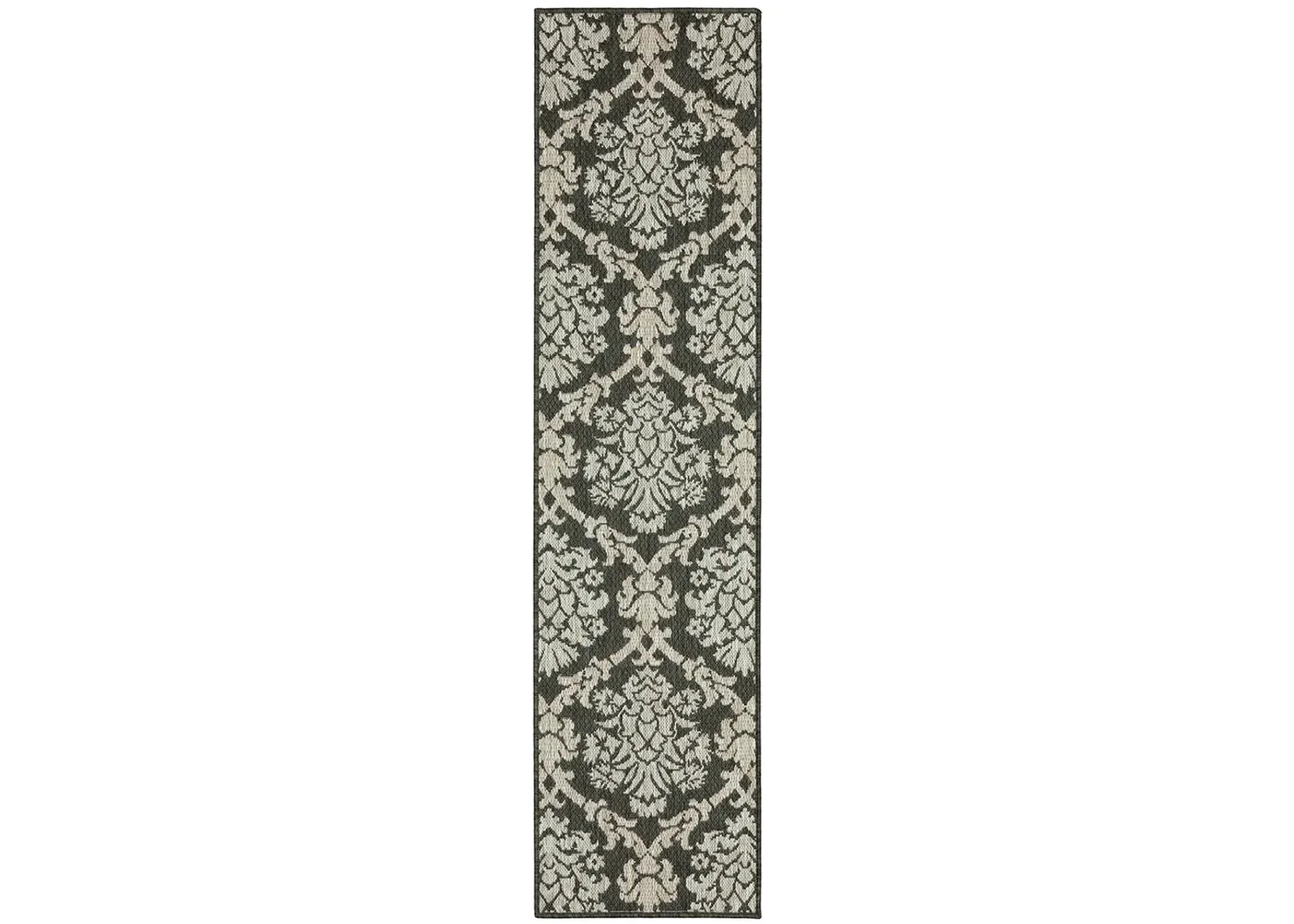 Latitude 1'10" x 7'6" Grey Rug