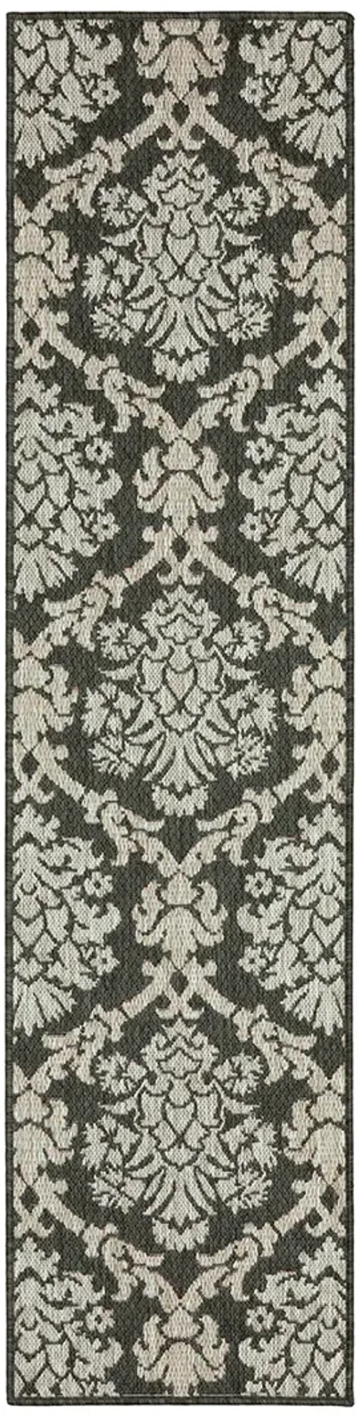 Latitude 1'10" x 7'6" Grey Rug