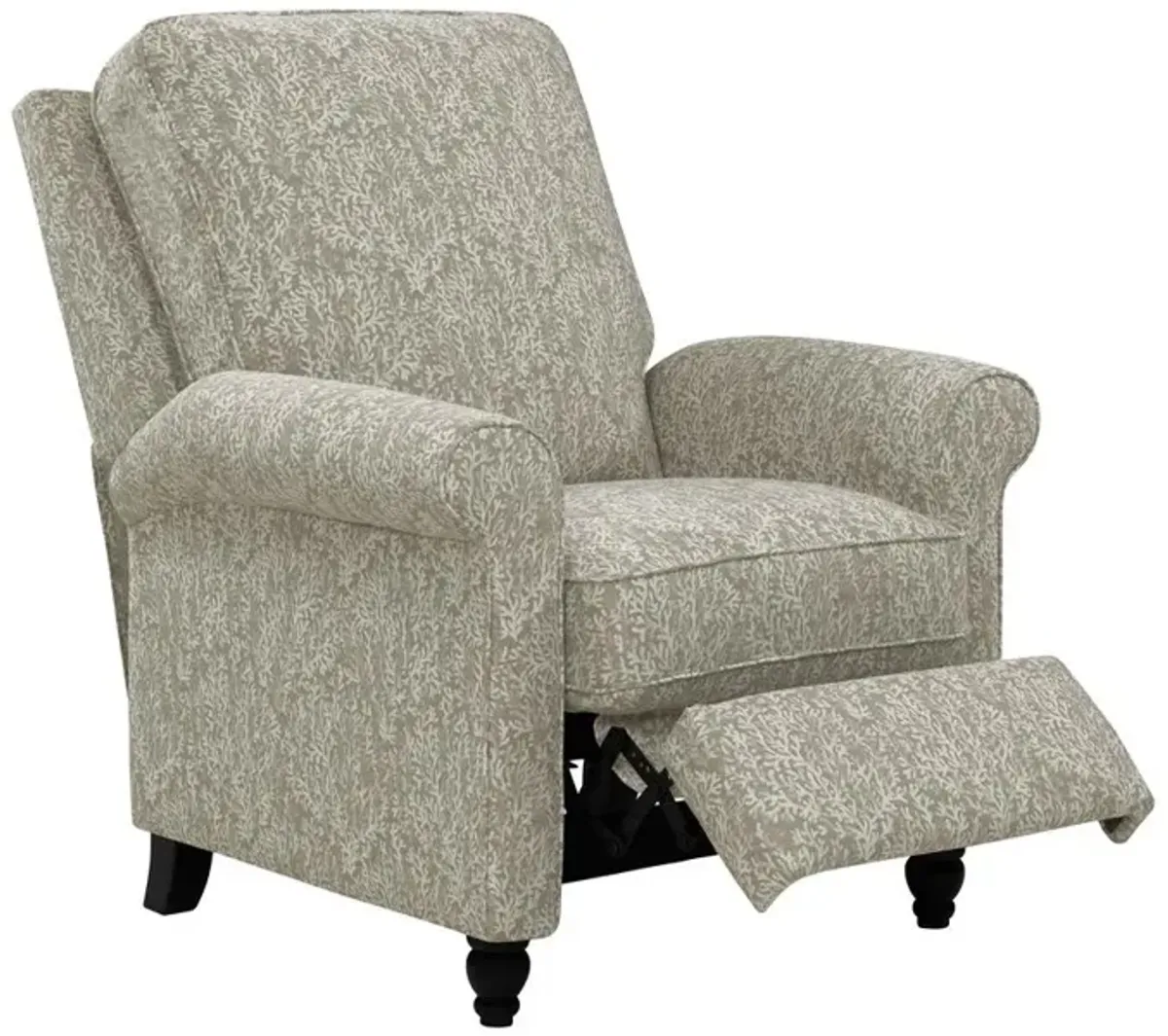 ProLounger Pushback Recliner in Taupe Coral Print