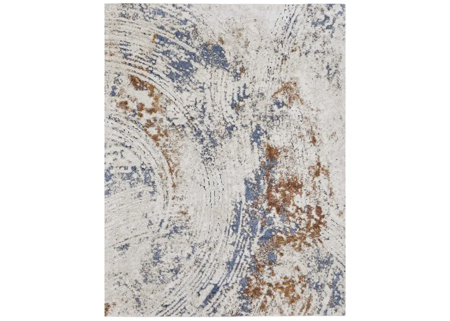 Gilmore 39MMF 8' x 10' Ivory/Blue/Orange Rug