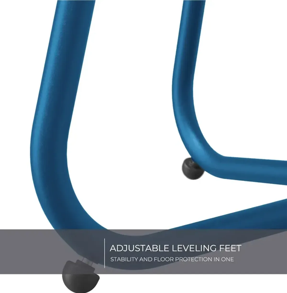Mondawe 18" Galvanized Patio Steel Side Table,Powder-Coated, UV/Rust-Proof,W/ Adjustable Foot Pads