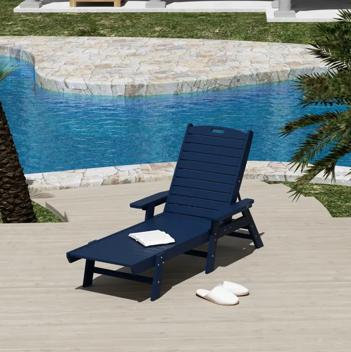 WestinTrends Adirondack Outdoor Chaise Lounge