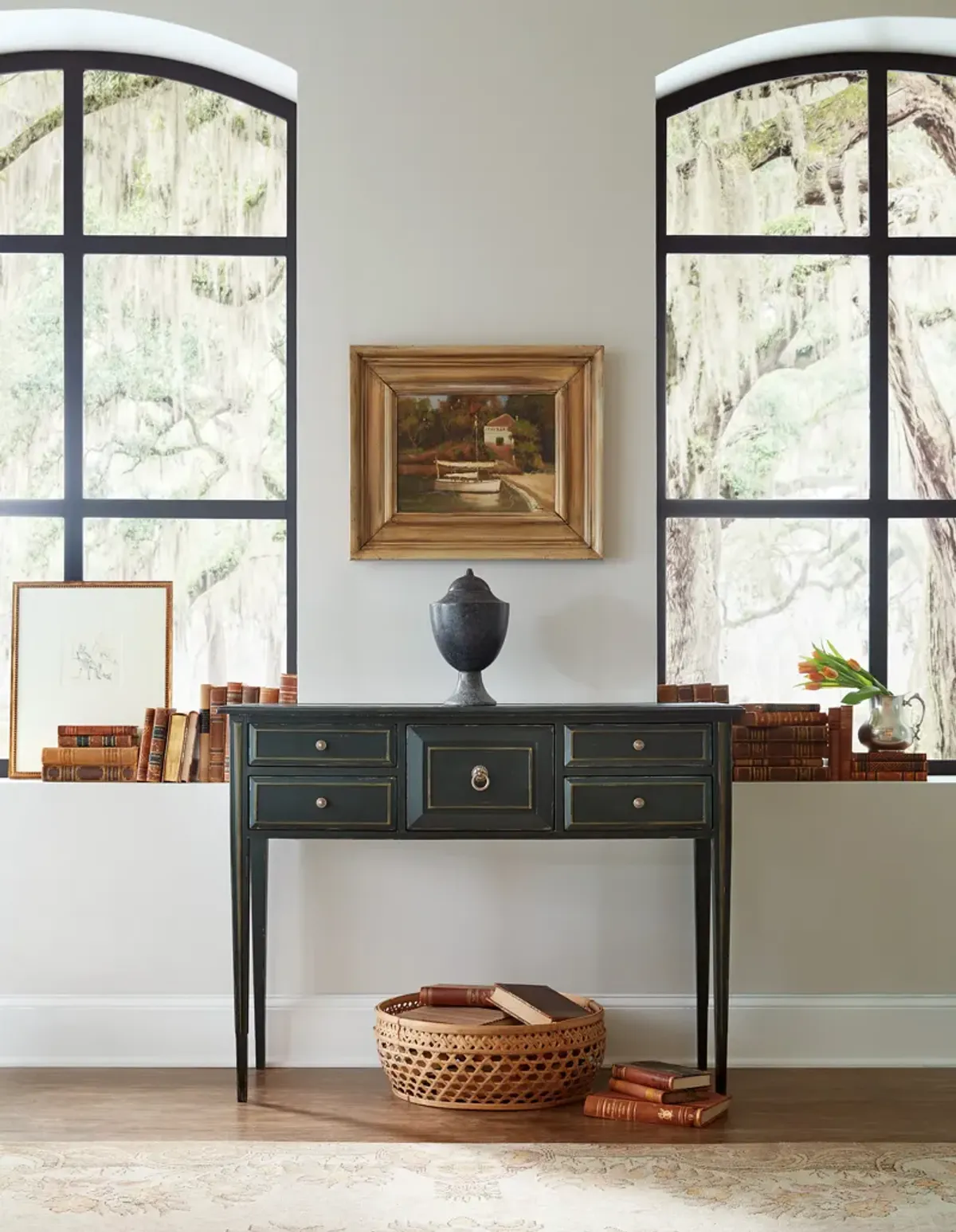 Charleston Five-Drawer Console Table