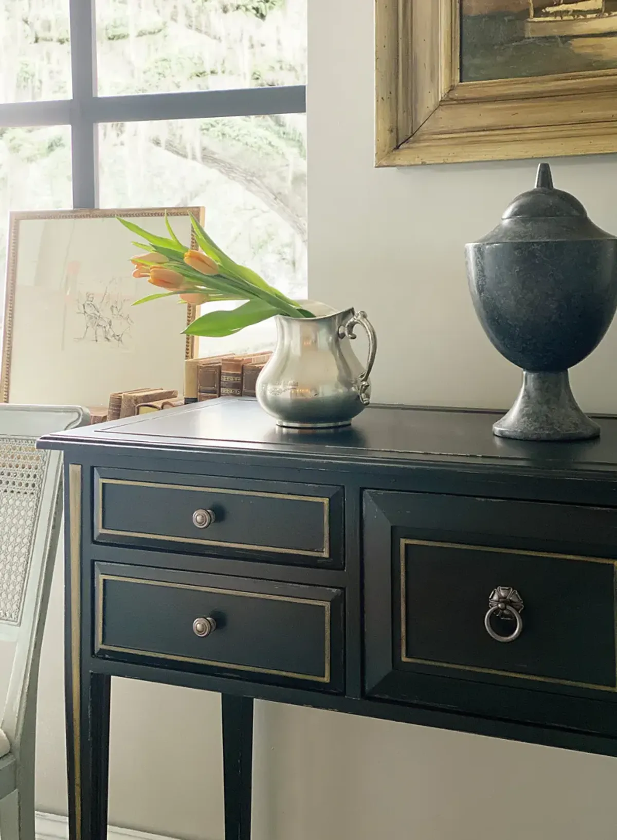 Charleston Five-Drawer Console Table