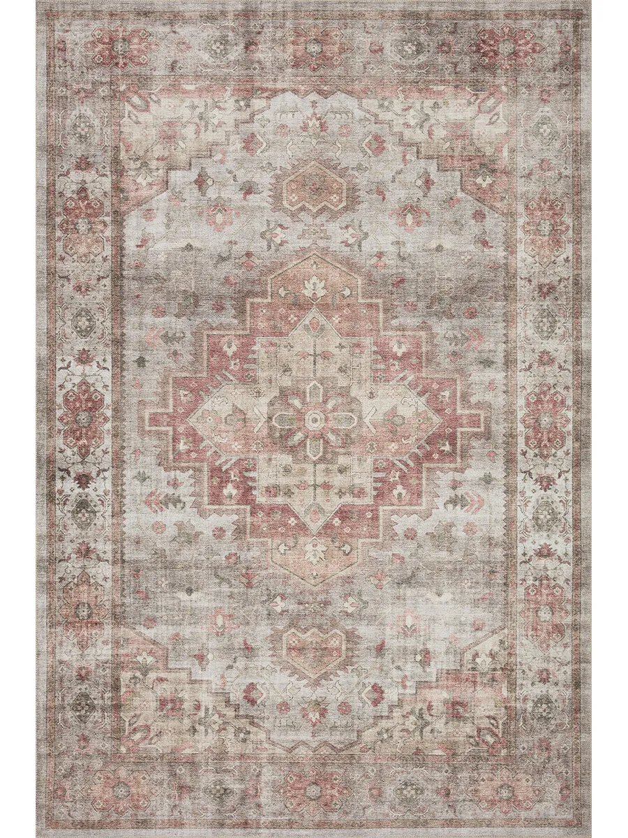 Heidi HEI02 Dove/Spice 5' x 7'6" Rug by Loloi II