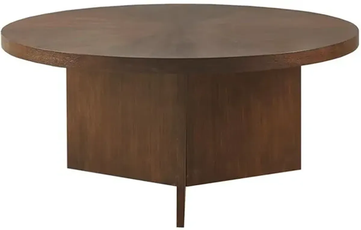 Belen Kox Sadie Walnut Starburst Coffee Table, Belen Kox