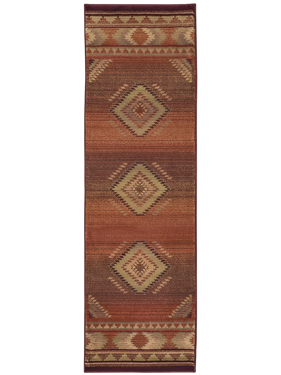 Generations 2'3" x 7'6" Red Rug