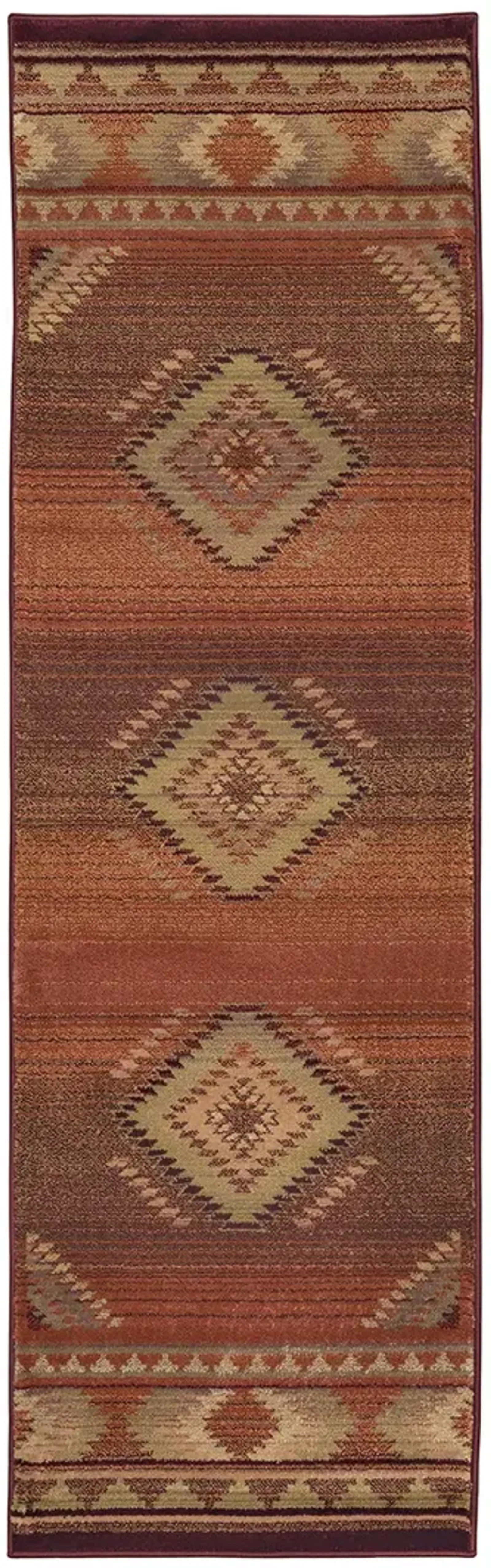 Generations 2'3" x 7'6" Red Rug