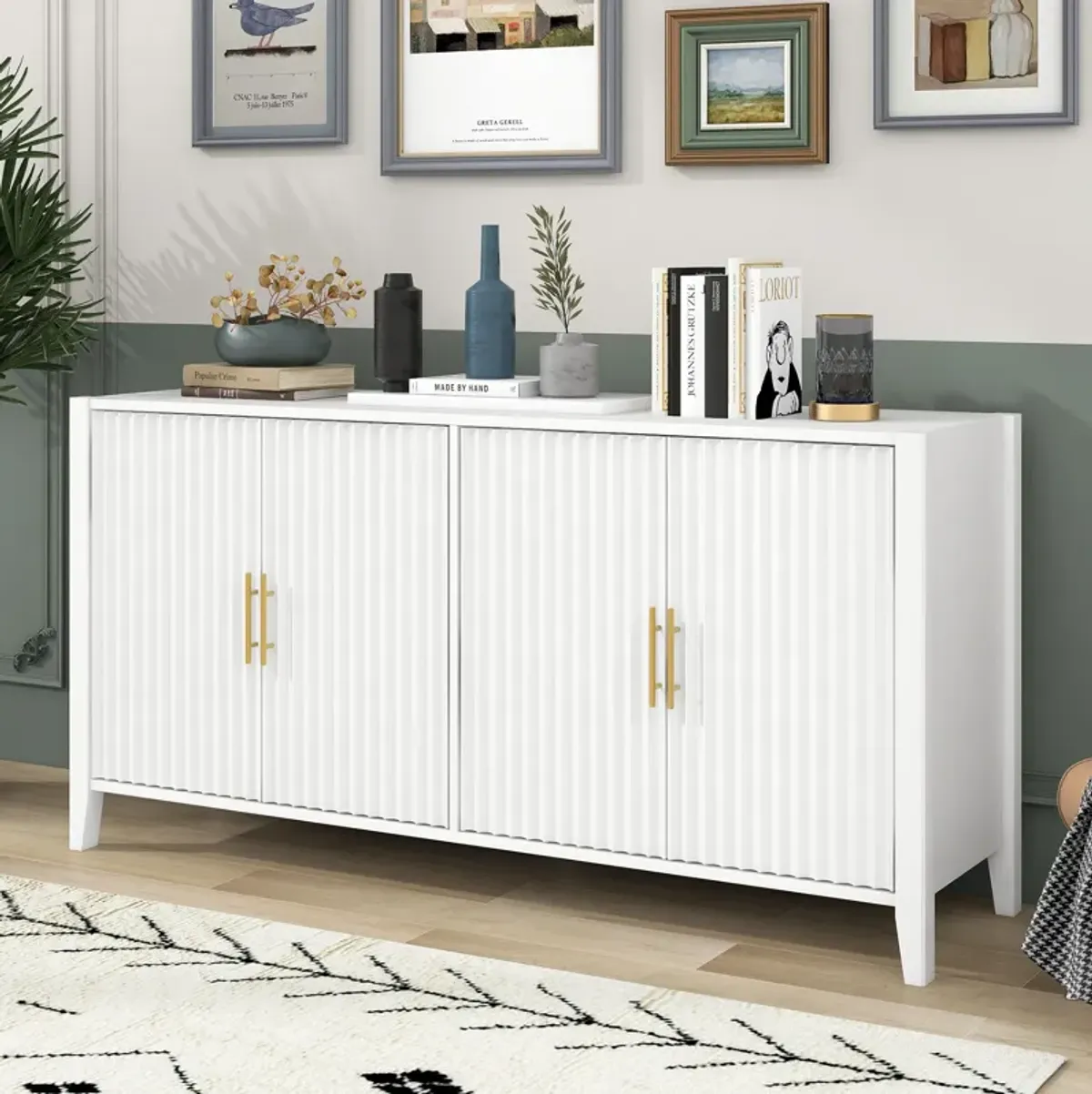 Merax Accent Storage Cabinet Sideboard Wooden Cabinet