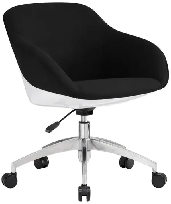 Techni Mobili Home Office Upholstered  Task Chair, Black