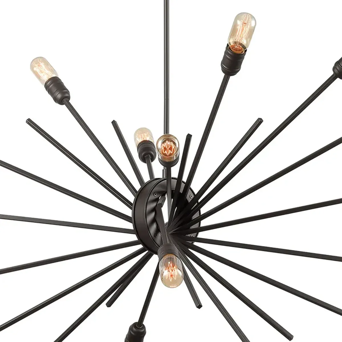 Xenia 54" Wide 14 Light Chandelier in Black