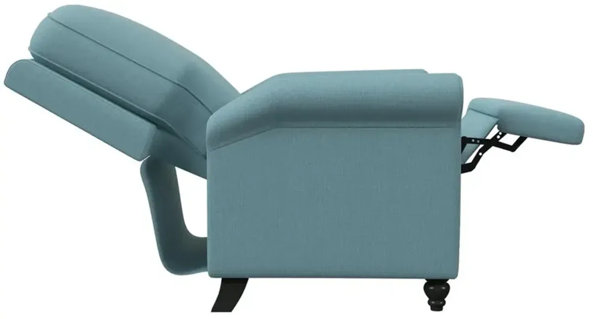 ProLounger Pushback Recliner in Sky Blue Linen