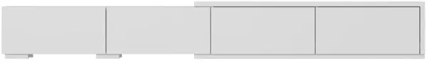 FUFU&GAGA Modern/Contemporary White Tv Cabinet Integrated Tv Mount (Accommodates TVs up to 80-in)
