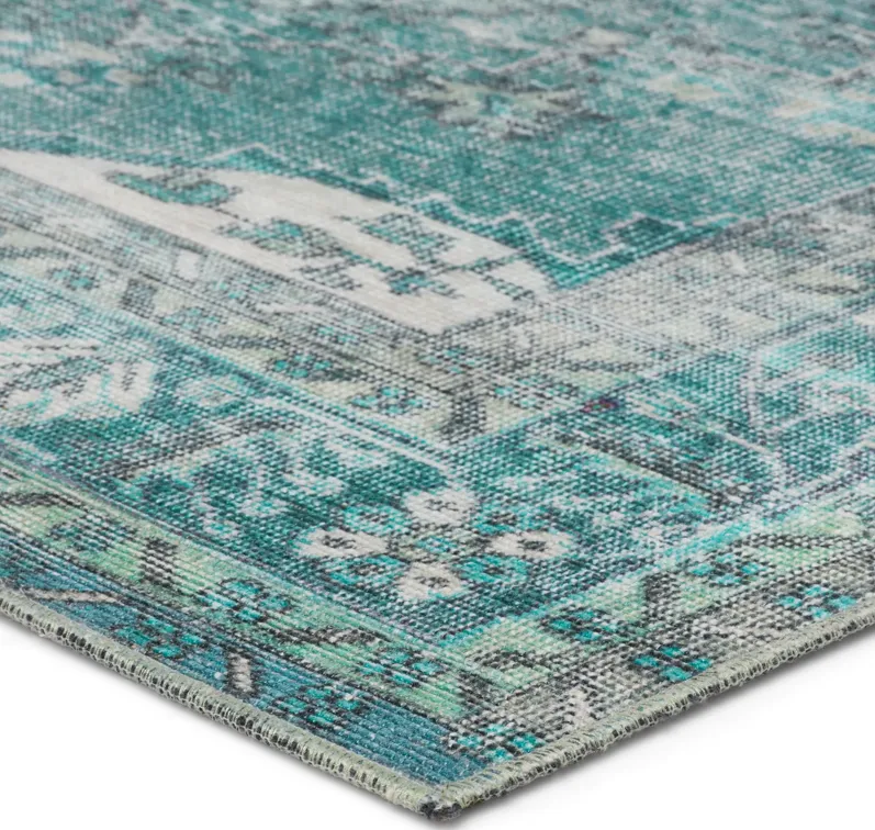 Harman Hold K Lester Tamara Blue 3'1" x 12' Runner Rug