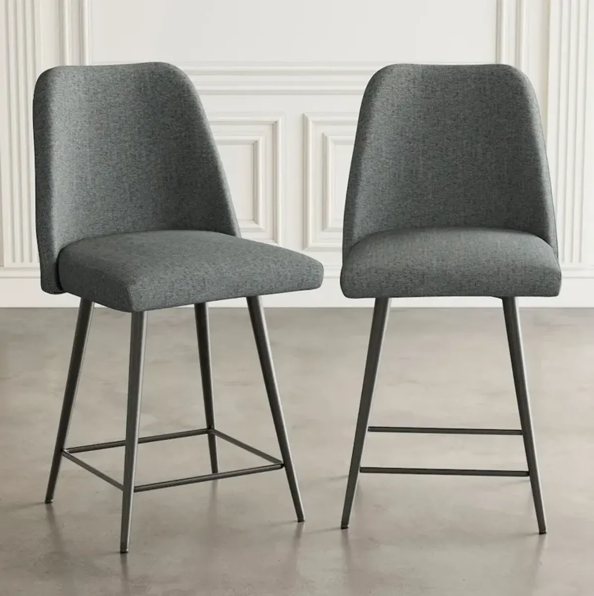 Jofran Macey Contemporary Modern Upholstered Counter Barstool (Set of 2)