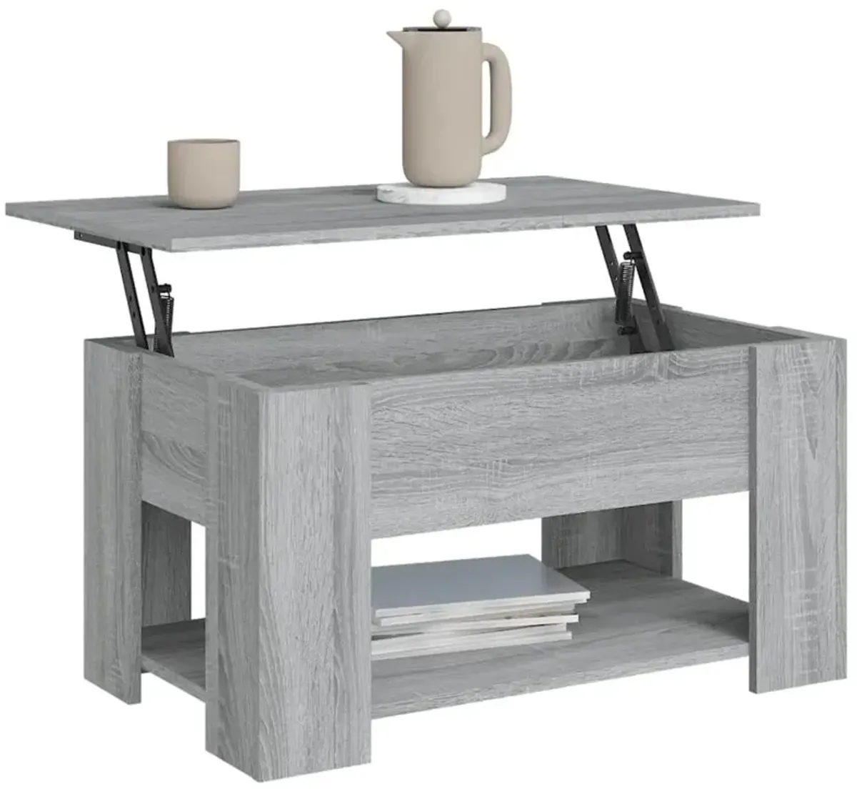 Coffee Table Gray Sonoma 31.1"x19.3"x16.1" Engineered Wood