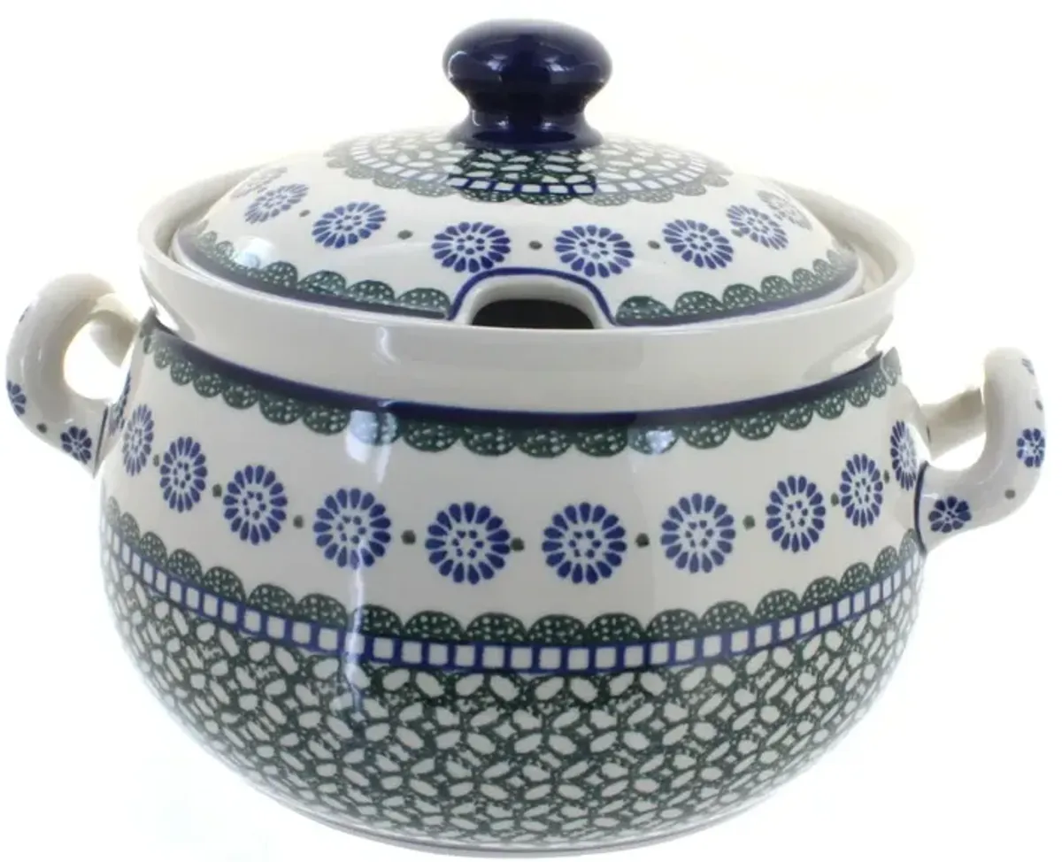 Blue Rose Polish Pottery Sapphire Fields Soup Tureen