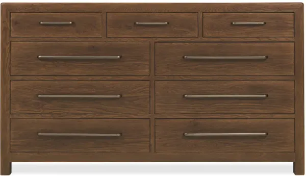 Driftwood Nine-Drawer Dresser