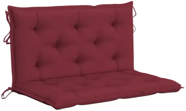 vidaXL Garden Bench Cushions 2pcs in Elegant Wine Red, Made from Durable, Water-Resistant Oxford Fabric, Easy to Attach Cushions with Non-Slip Design - Suitable for Both Indoor and Outdoor Use