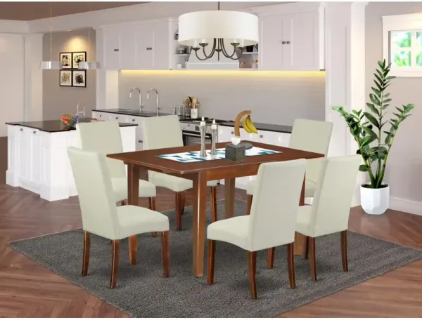 East West Furniture Dining Room Set Mahogany