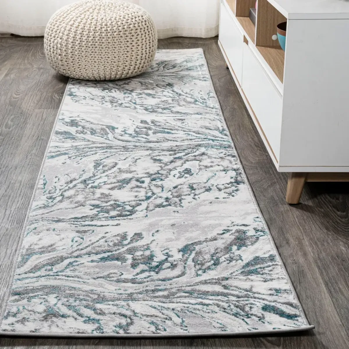 Swirl Marbled Abstract Area Rug