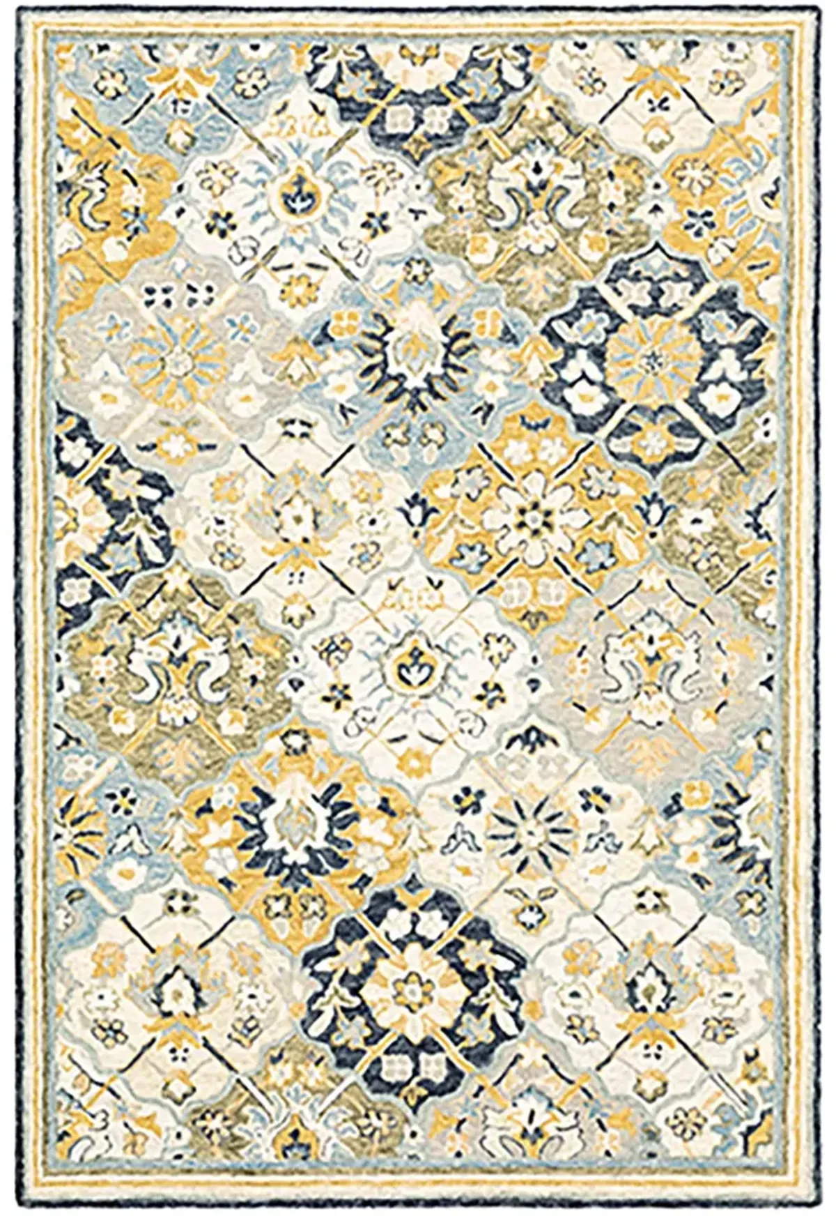 Alfresco 3'6" x 5'6" Blue Rug