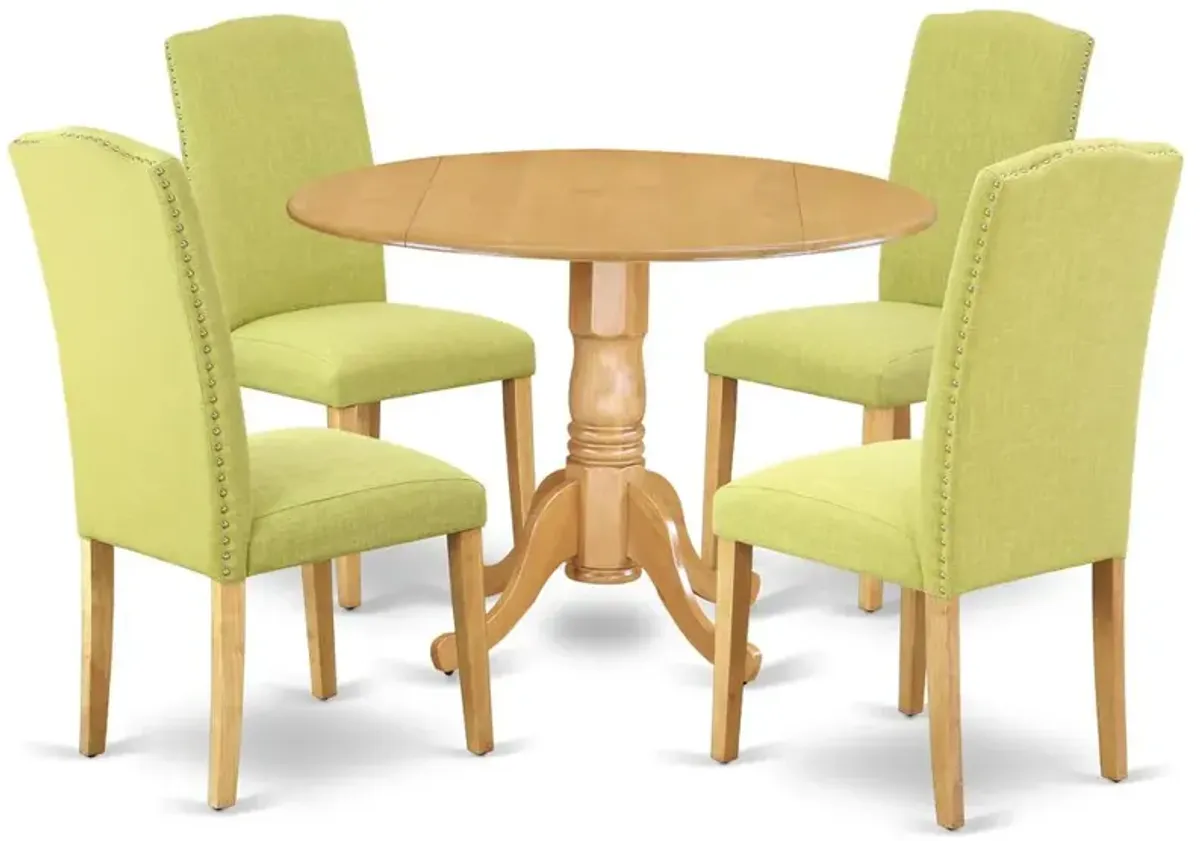 Dining Room Set Oak, DLEN5-OAK-07