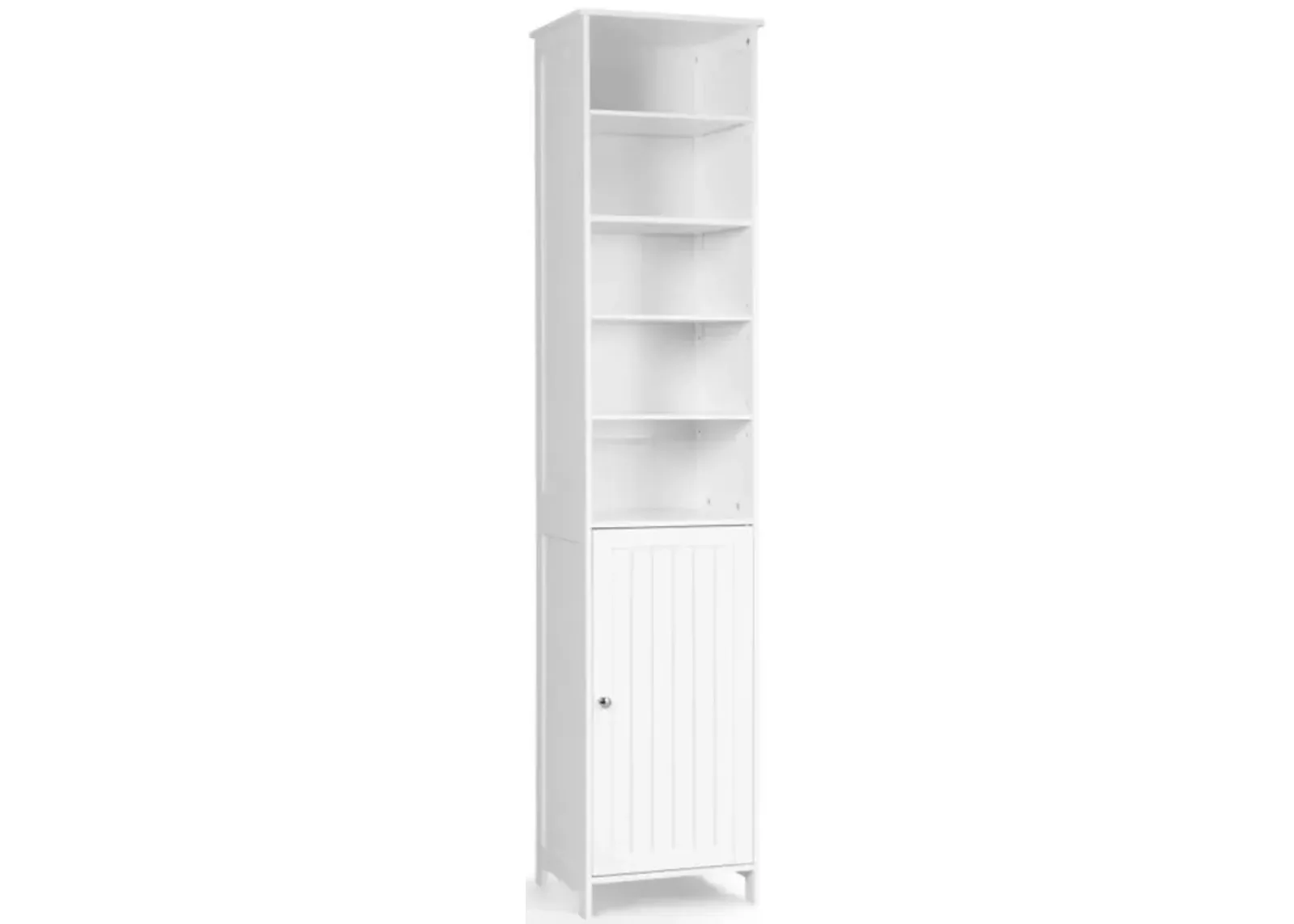 Hivvago 72 Inches Free Standing Tall Floor Bathroom Storage Cabinet