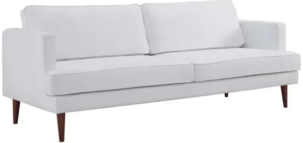 Modway Agile Upholstered Fabric Contemporary Modern Sofa In White