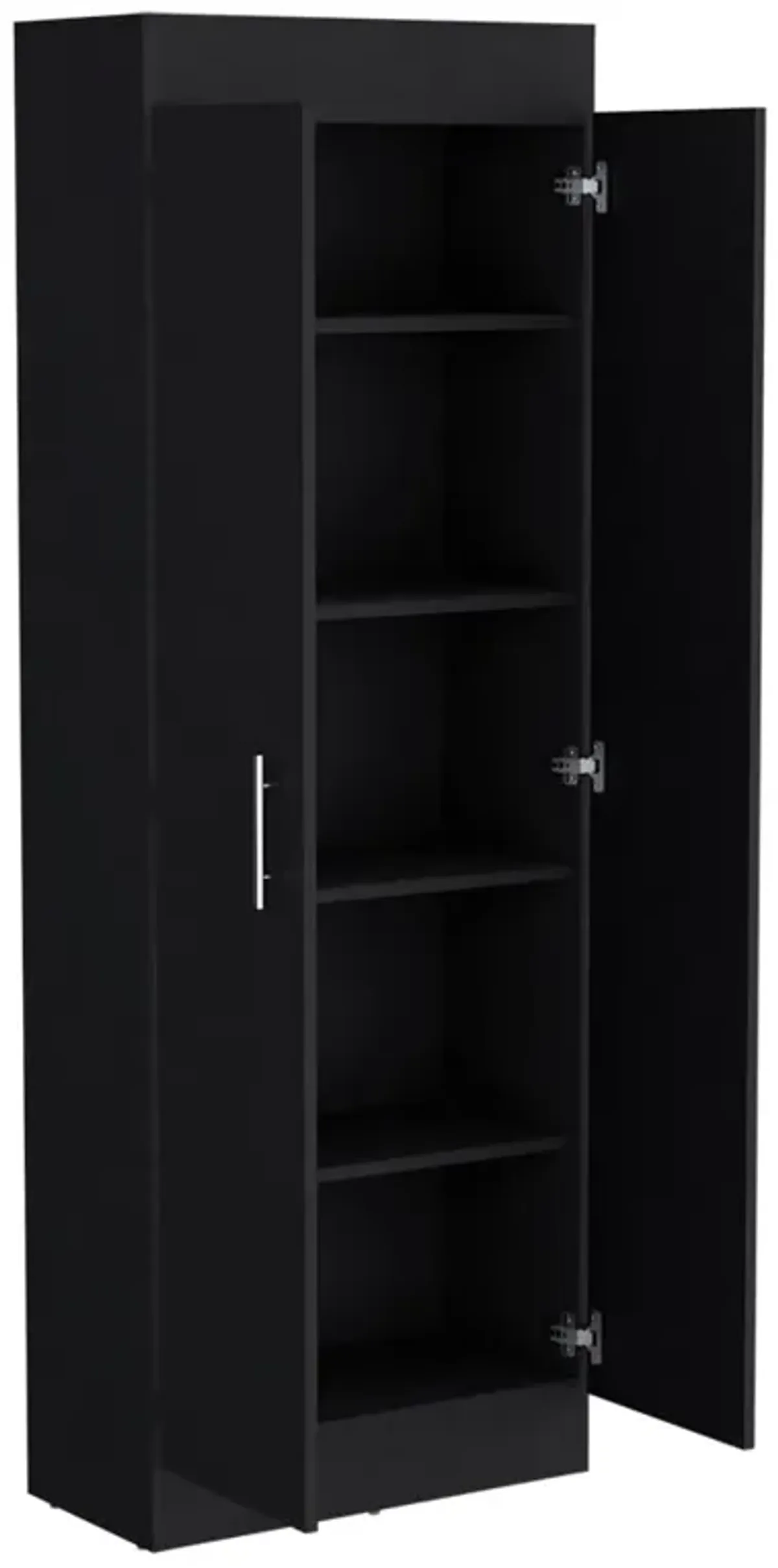 Pantry Cabinet Clinton, Kitchen, Black