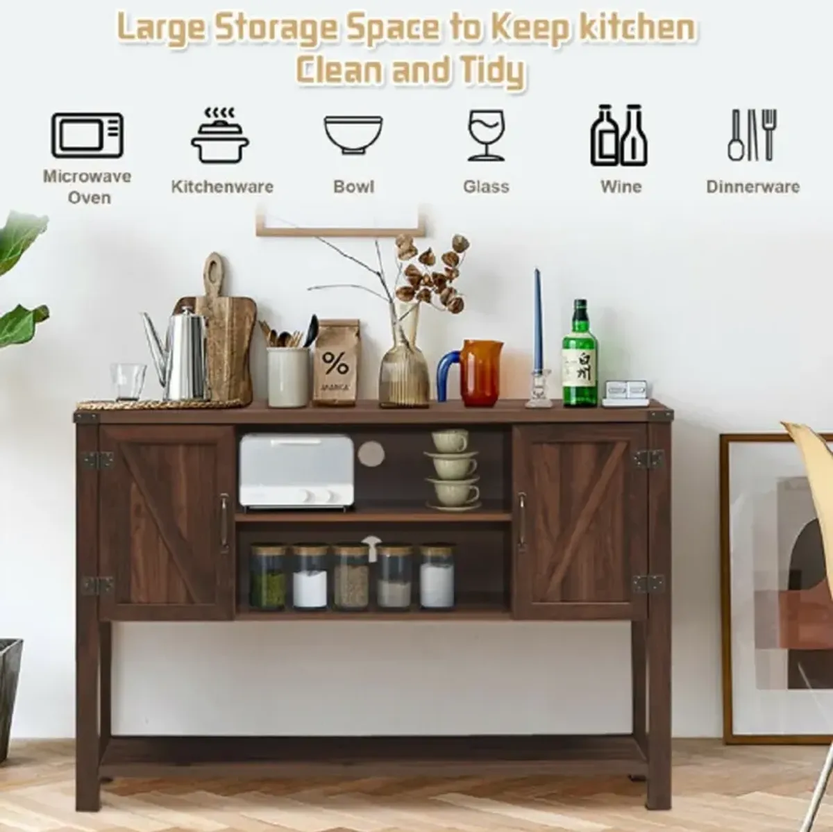 TV Storage Cabinets with Bottom Shelf