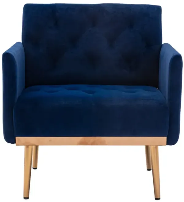 Streamdale Accent Chair, Leisure Single Sofa With Rose Golden Feet