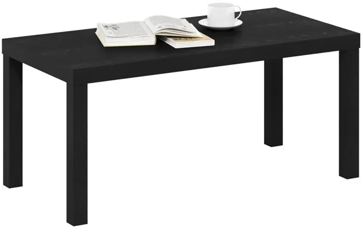 Furinno Classic Simple Coffee Table for Living Room, Black