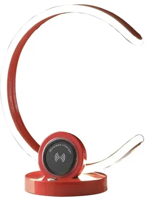 Streamdale Modern LED Table Lamp with Wireless Charging