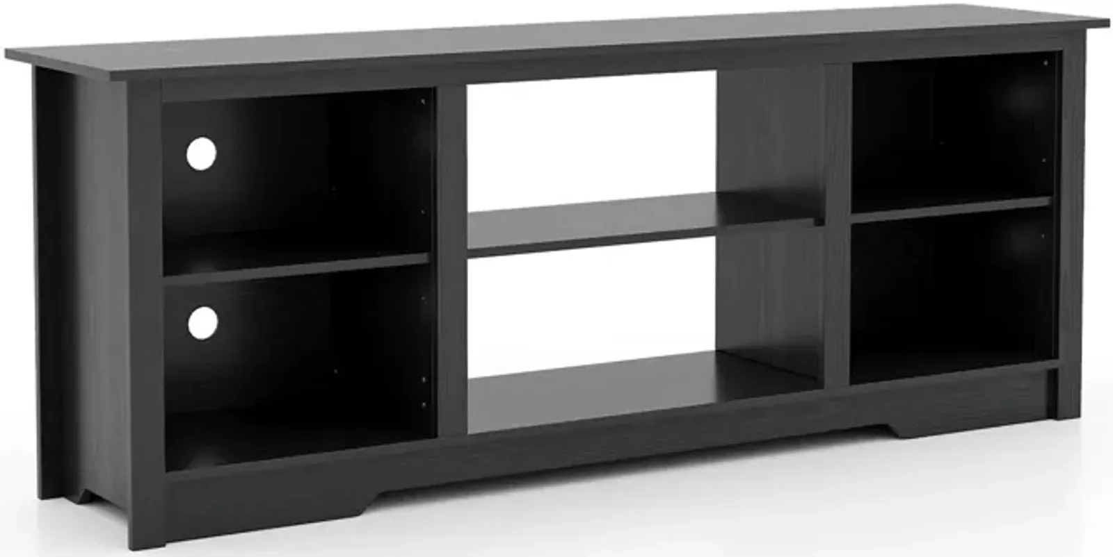 70 Inch TV Stand for up to 75 Inch Flat Screen TVs with Adjustable Shelves