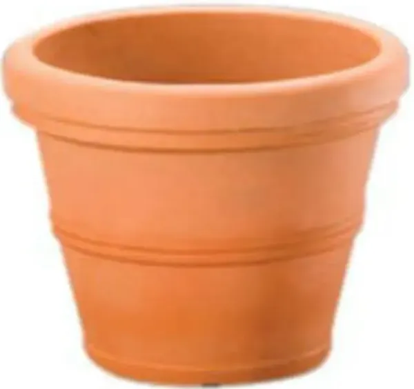QuikFurn Weathered Terracotta 12-inch Diameter Round Planter in Poly Resin