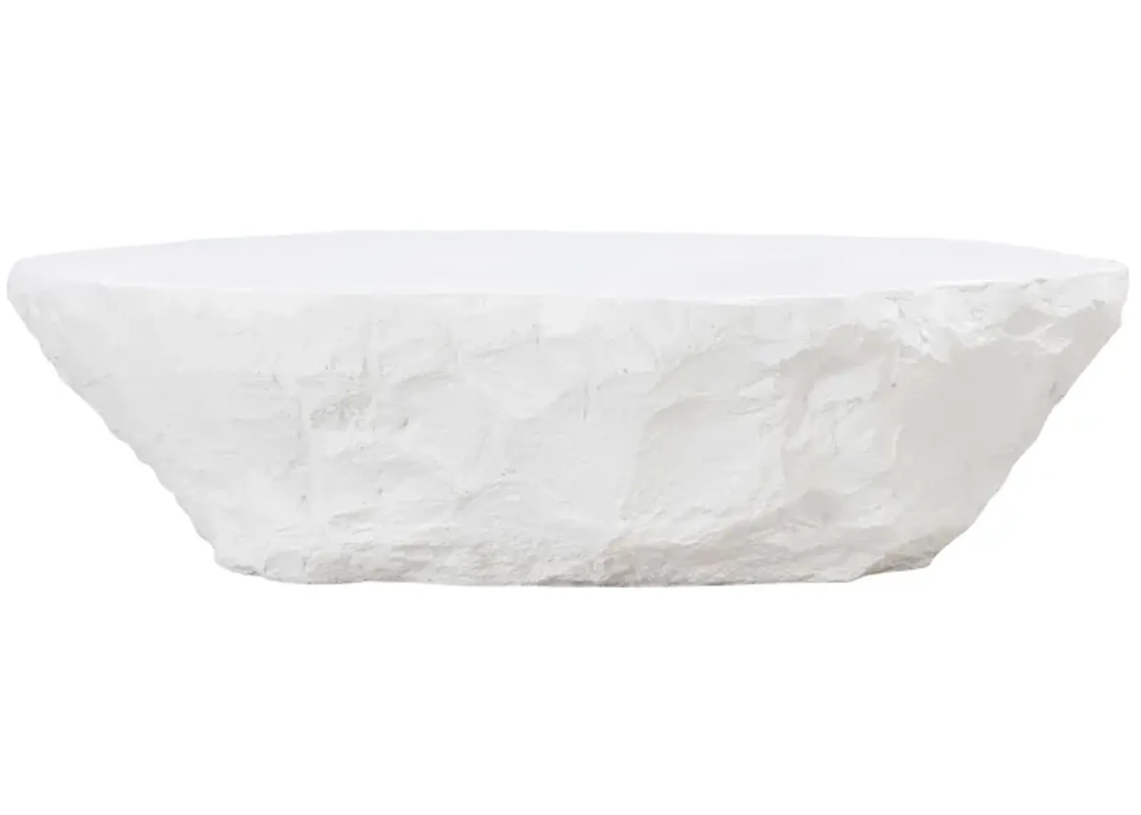 Crag White Concrete Coffee Table