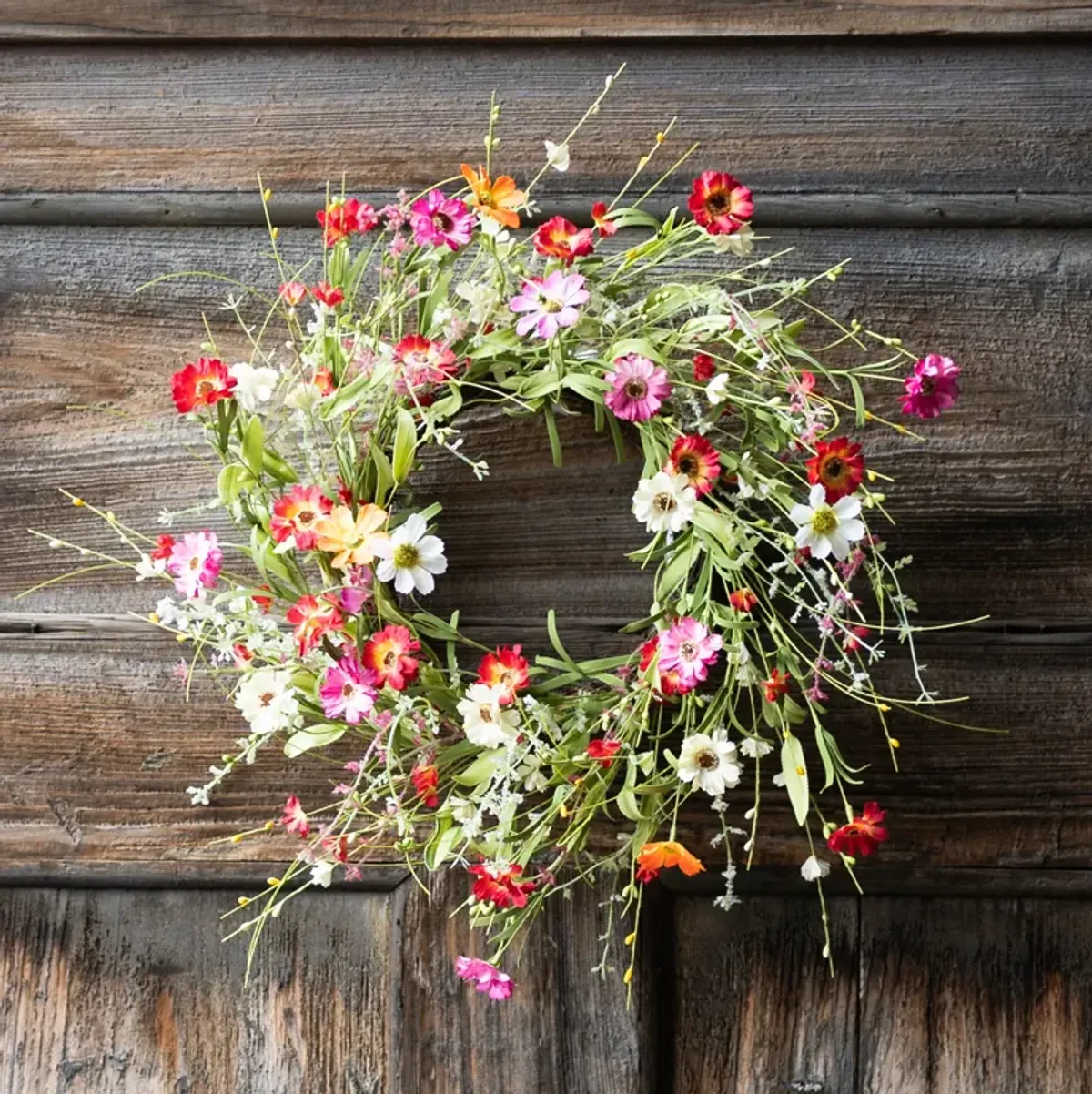 Mixed Floral Wreath – Vibrant and Colorful Décor for Home, Door, or Seasonal Display