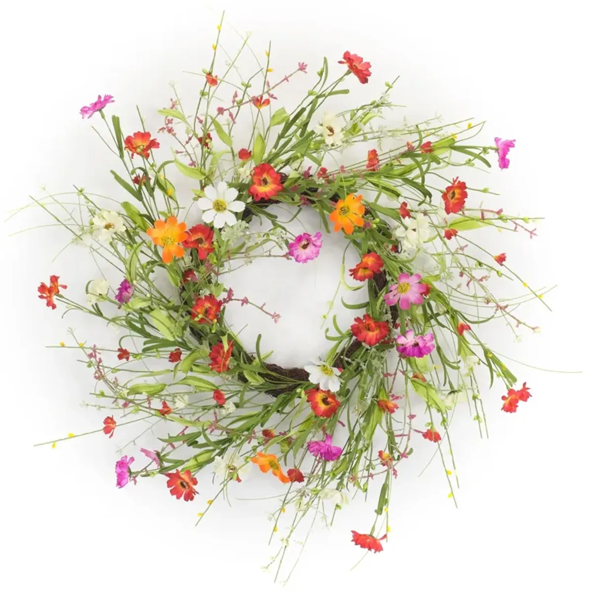 Mixed Floral Wreath – Vibrant and Colorful Décor for Home, Door, or Seasonal Display