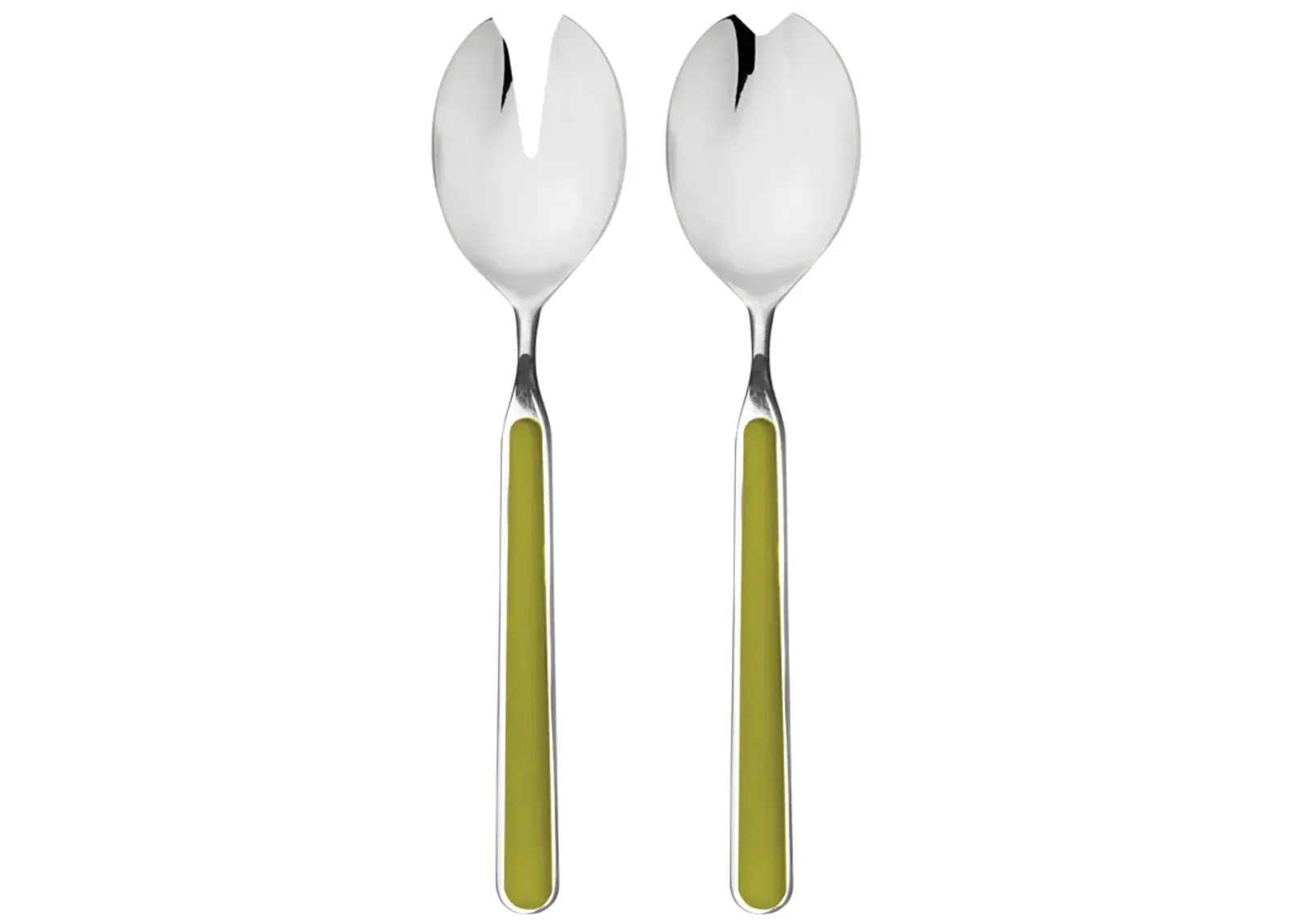 Fantasia 2-Piece Salad Serving Set in Olive Green