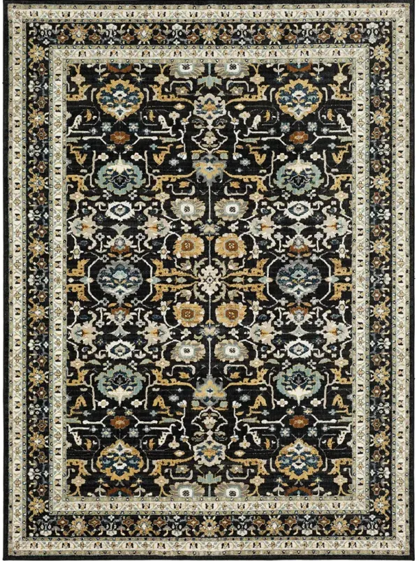 Zephyr Amphora Black 2' 4" X 7' 10" Rug